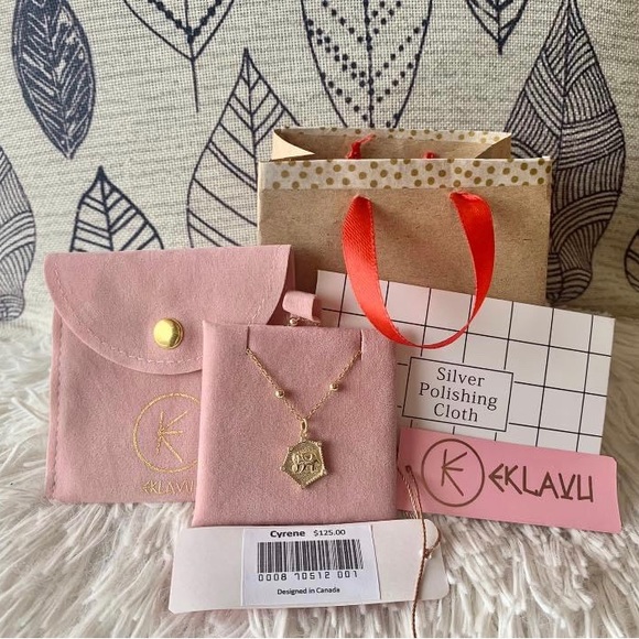 The Cyrene Necklace (18k Vermeil Gold over .925 Sterling Silver) with tag - Picture 1 of 6